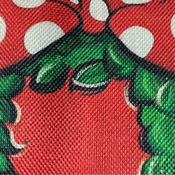 Christmas Placemats Disney Minnie Mouse Mouse Wreath Festive Holiday Red 4 Piece - Picture 6 of 16